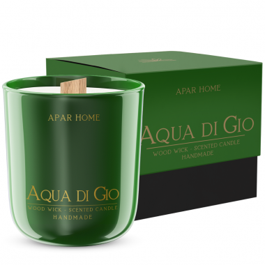 świeca zapachowa perfumowana o aromacie perfum aqua di gio